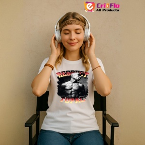 Tricou Tupac Respect Shirtless, muzica Rap, Dama | Barbat | Copii - Img 9