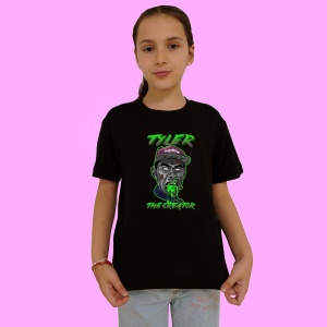 Tricou Tyler, The Creator - Green Drip, muzica Hip-Hop / Pop / Rock, Dama | Barbat | Copii, Culoare Negru - Img 2