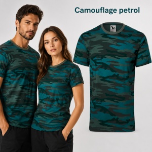 Tricou Unisex Camuflaj din 100% Bumbac, 160 g/m², Mărimi XS–3XL - Img 10