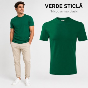 Tricou unisex clasic damă și bărbat Malfini Classic 101, 100% bumbac, 160 g/mp - Img 20