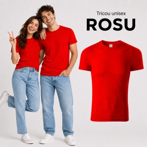 Tricou Unisex Damă și Bărbat model simplu tip Tommy - Img 27