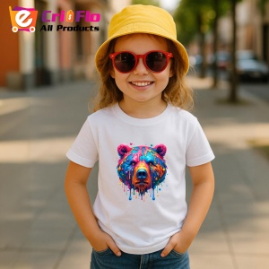 Tricou Urs curcubeu pictat in stil urban Copii | Dama | Barbat - Img 11