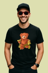 Tricou Urs warning, Copii | Dama | Barbat , tricou negru - Img 4