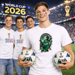 Tricou Victor Osimhen Nigeria World Cup Fifa 2026 V2, din bumbac 100%, tricou alb, Copii | Dama | Barbat - Img 7