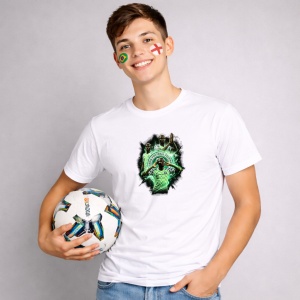 Tricou Victor Osimhen Nigeria World Cup Fifa 2026 V3, din bumbac 100%, tricou alb, Copii | Dama | Barbat - Img 2