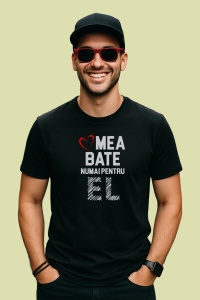 Tricou Viitor Tatic Loading Albastru, din bumbac 100%, tricou negru, Dama | Barbat