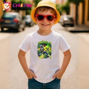 Tricou Vinicius Jr Brazilia Vedeta Fotbal Real, din bumbac 100% , tricou alb pentru Copii | Dama | Barbat - Img 4