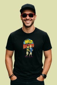 Tricou Wild Kratts fratii Kratt exploreaza lumea animalelor in stil animat, Copii | Dama | Barbat , tricou negru - Img 4