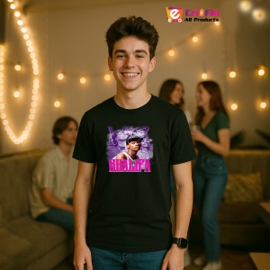 Tricou wiz khalifa violet, muzica Hip-Hop / Trap, Dama | Barbat | Copii, Culoare Negru - Img 8