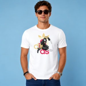 Tricou Wolverine X-Men Urban Street Style Logo Auriu Negru Art, din bumbac 100% Copii | Dama | Barbat
