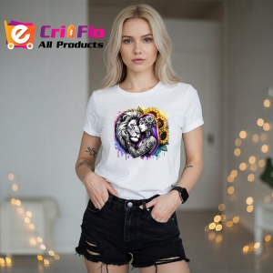 Tricou woman and lion ink passion, femeie si leu pasiune tatuata, Copii | Dama | Barbat - Img 10