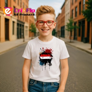 Tricou Yemen Steag Splash Art, Copii | Dama | Barbat - Img 8