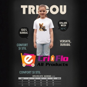 Tricou Yorkshire Terrier si pisica neagra expresie a dragostei Copii | Dama | Barbat Barbat - Img 15