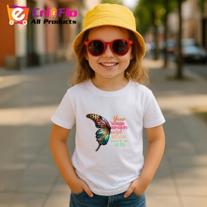 Tricou Your wings already exist all you have to do is fly fluture colorat cu text motivant Copii | Dama | Barbat Barbat - Img 14