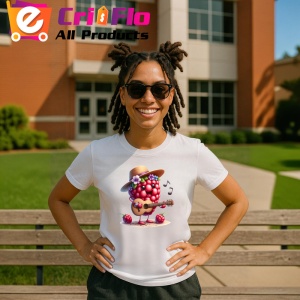 Tricou Zmeura amuzanta de vara cantaret, Fructe, Copii | Dama - Img 11