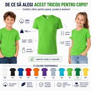 Tricouri Copii din bumbac Băieți și Fete - Img 3