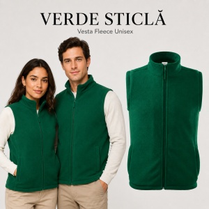 Vestă Polar Fleece Unisex Damă Bărbat Călduroasă cu Fermoar Malfini Next 518 - Img 29