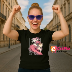Ballerina Cappucina Japane ** Tricou Tralalero Tralala Copii | Dama | Barbat - Img 12