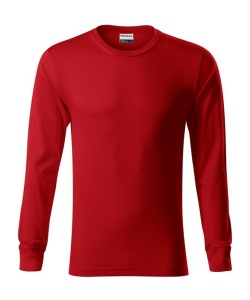 Bluza cu maneca lunga unisex de culoare rosu