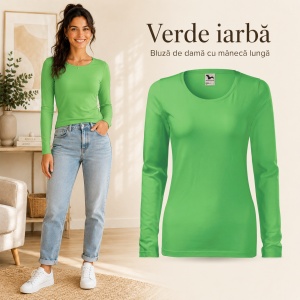 Bluză de Femei cu Mâneci Lungi | 15 culori disponibile -139 - Img 12