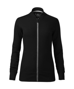 Bluza dama cu fermoar si buzunare ascunse de culoare negru