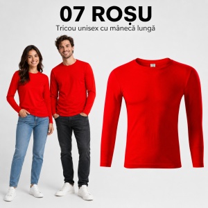 Bluză Tricou Unisex cu Mânecă Lungă Progress LS, 100% Bumbac, 150 g/m², Mărimi XS–3XL - Img 17