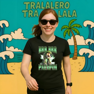 Brr Brr Patapim Green 2 ** Tricou Tralalero Tralala Copii | Dama | Barbat - Img 11