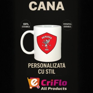 Cana AC Perugia Italia , cu logoul stema echipei, Cadoul Perfect - Img 15