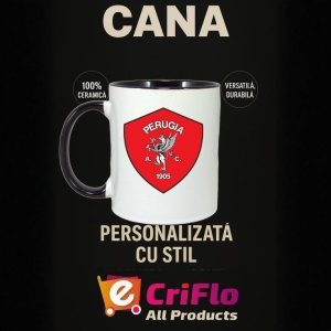 Cana AC Perugia Italia , cu logoul stema echipei, Cadoul Perfect - Img 35