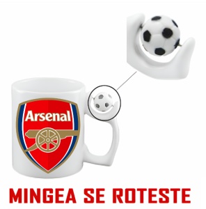 Cana antistres personalizată cu Arsenal Londra - Anglia - Img 2