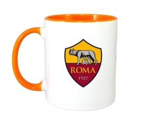 Cana AS Roma Italia , cu logoul stema echipei, Cadoul Perfect - Img 7