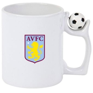 Cana Aston Villa Anglia , cu logoul stema echipei, Cadoul Perfect