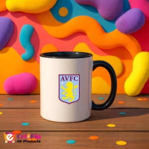 Cana Aston Villa Anglia , cu logoul stema echipei, Cadoul Perfect - Img 36