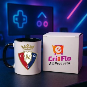 Cana CA Osasuna Spania , cu logoul stema echipei, Cadoul Perfect - Img 34