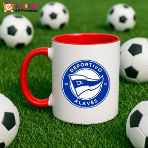 Cana Deportivo Alaves Spania , cu logoul stema echipei, Cadoul Perfect - Img 46