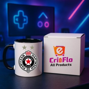 Cana FK Partizan Serbia , cu logoul stema echipei, Cadoul Perfect - Img 34