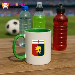 Cana Genoa CFC Italia , cu logoul stema echipei, Cadoul Perfect - Img 21
