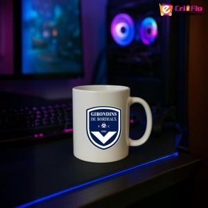 Cana Girondins de Bordeaux Franta , cu logoul stema echipei, Cadoul Perfect - Img 16