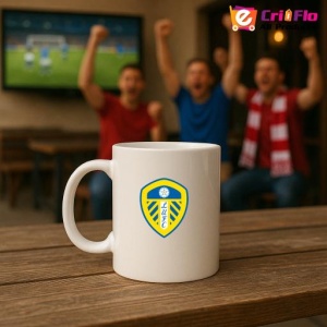 Cana Leeds United F.C .Anglia , cu logoul stema echipei, Cadoul Perfect - Img 18