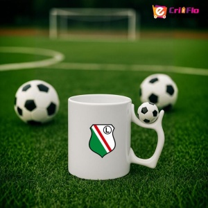Cana Legia Warsaw Polonia , cu logoul stema echipei, Cadoul Perfect - Img 10