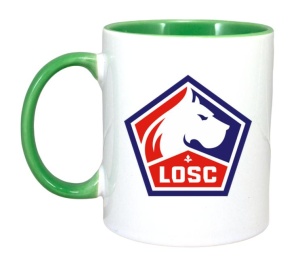Cana Lille LOSC Franta , cu logoul stema echipei, Cadoul Perfect - Img 3