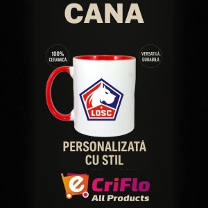 Cana Lille LOSC Franta , cu logoul stema echipei, Cadoul Perfect - Img 45