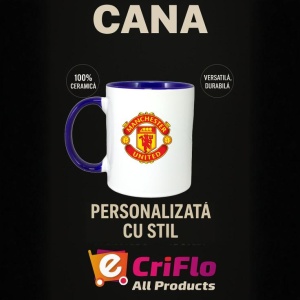 Cana Manchester United FC Anglia , cu logoul stema echipei, Cadoul Perfect - Img 25