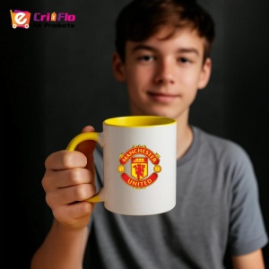 Cana Manchester United FC Anglia , cu logoul stema echipei, Cadoul Perfect - Img 33
