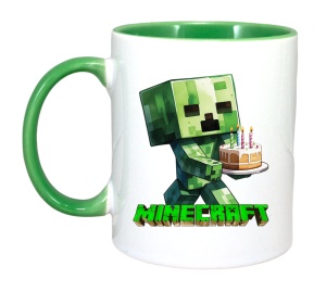 Cana Minecraft Creeper Cu Tort - Img 3