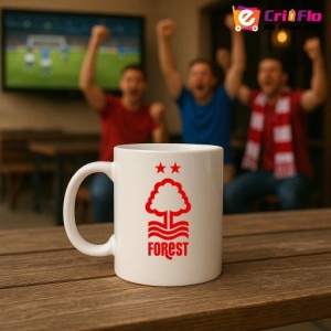 Cana Nottingham Forest FC Anglia , cu logoul stema echipei, Cadoul Perfect - Img 18