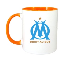 Cana Olympique de Marseille Franta , cu logoul stema echipei, Cadoul Perfect - Img 7