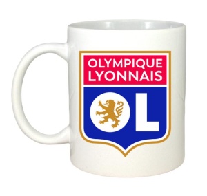Cana Olympique Lyonnais Franta , cu logoul stema echipei, Cadoul Perfect - Img 2