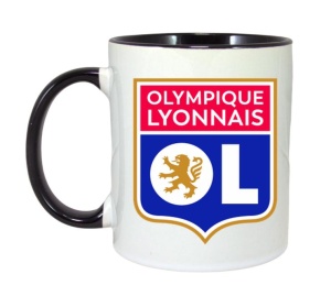 Cana Olympique Lyonnais Franta , cu logoul stema echipei, Cadoul Perfect - Img 6