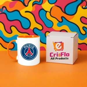 Cana Paris Saint Germain Franta , cu logoul stema echipei, Cadoul Perfect - Img 39